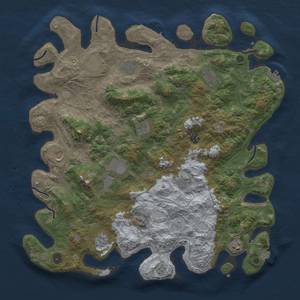 Thumbnail Rust Map: Procedural Map, Size: 4500, Seed: 305364729, 19 Monuments