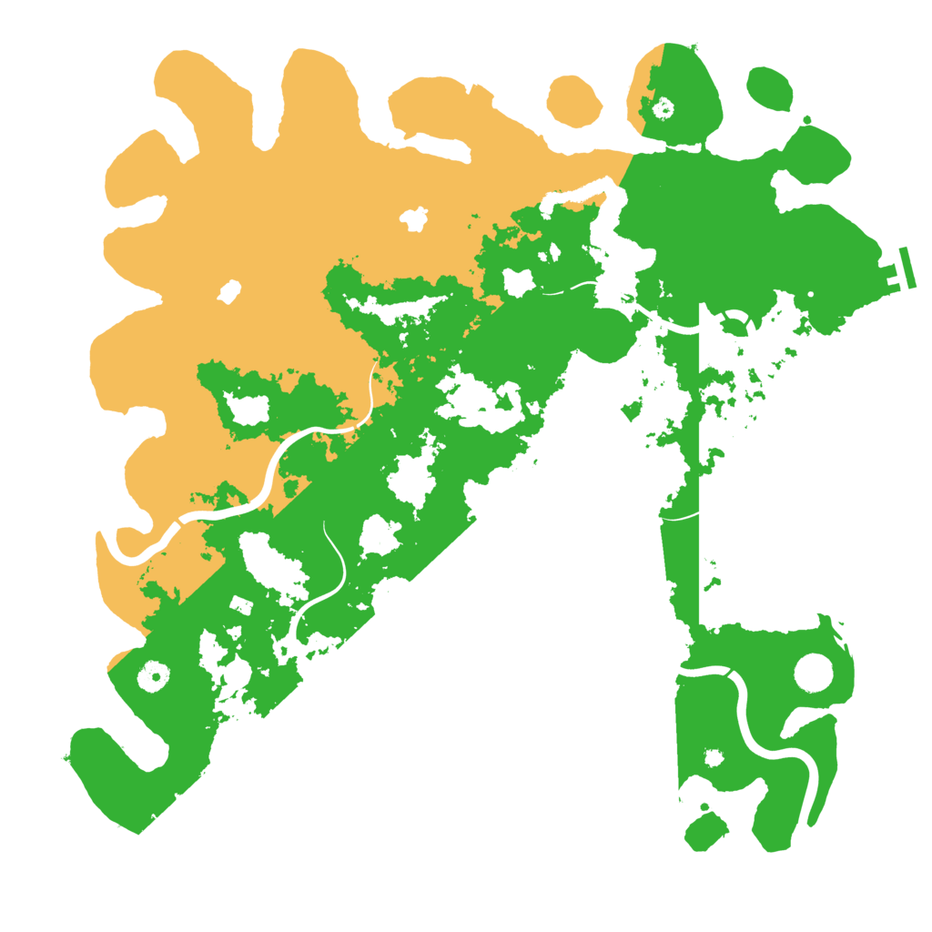 Biome Rust Map: Procedural Map, Size: 4500, Seed: 305364729