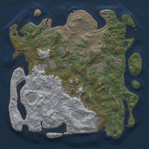 Thumbnail Rust Map: Procedural Map, Size: 4500, Seed: 84277340, 19 Monuments