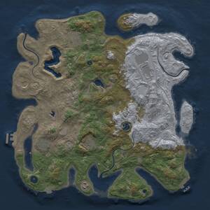 Thumbnail Rust Map: Procedural Map, Size: 4250, Seed: 1204415300, 15 Monuments