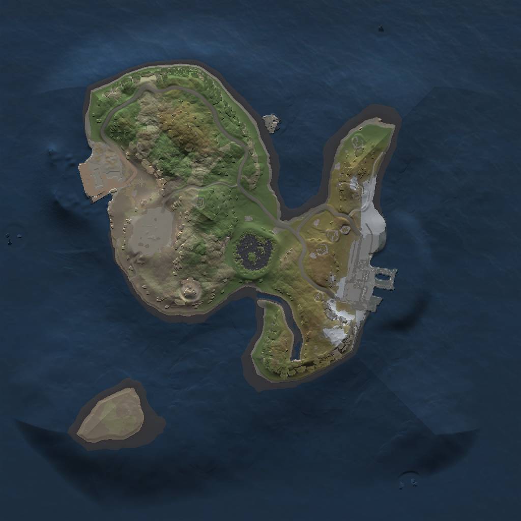 Rust Map: Procedural Map, Size: 1500, Seed: 456456456, 4 Monuments