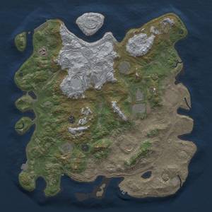 Thumbnail Rust Map: Procedural Map, Size: 4250, Seed: 662024, 18 Monuments