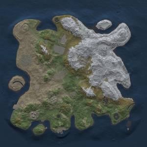 Thumbnail Rust Map: Procedural Map, Size: 3600, Seed: 20706, 15 Monuments