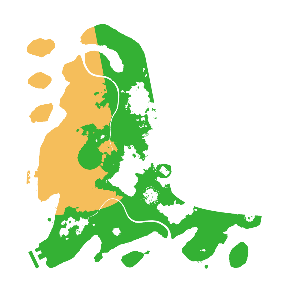 Biome Rust Map: Procedural Map, Size: 3300, Seed: 953413313