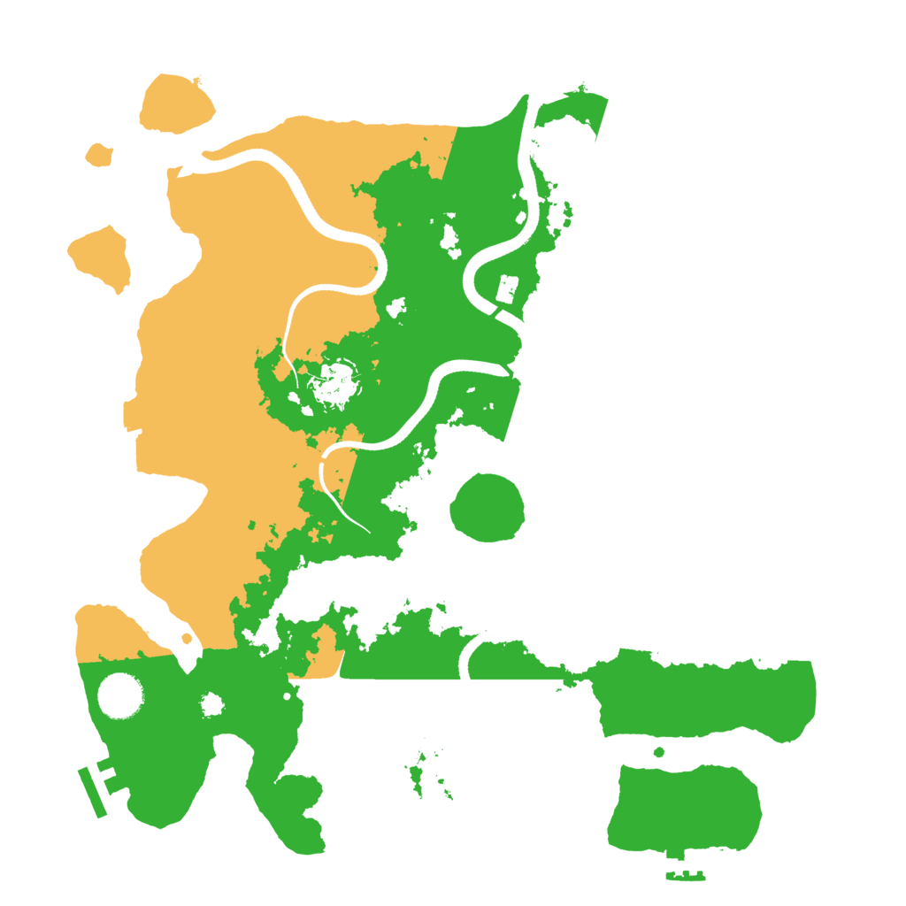 Biome Rust Map: Procedural Map, Size: 3500, Seed: 1021499649