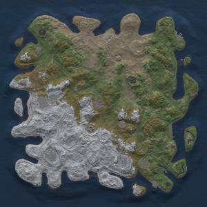 Thumbnail Rust Map: Procedural Map, Size: 4500, Seed: 1458385718, 19 Monuments