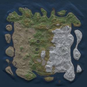 Thumbnail Rust Map: Procedural Map, Size: 4250, Seed: 608986675, 18 Monuments