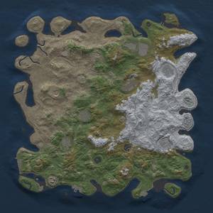 Thumbnail Rust Map: Procedural Map, Size: 4500, Seed: 964082605, 19 Monuments