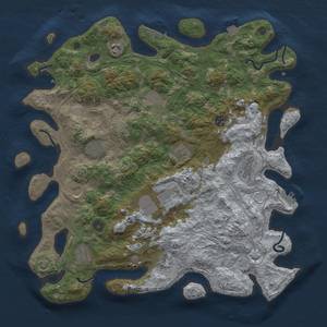 Thumbnail Rust Map: Procedural Map, Size: 4250, Seed: 430253559, 19 Monuments