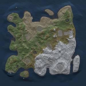 Thumbnail Rust Map: Procedural Map, Size: 3500, Seed: 1178463476, 16 Monuments