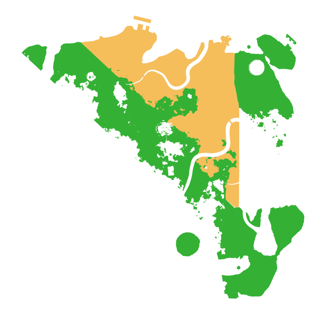 Biome Rust Map: Procedural Map, Size: 3650, Seed: 48194474
