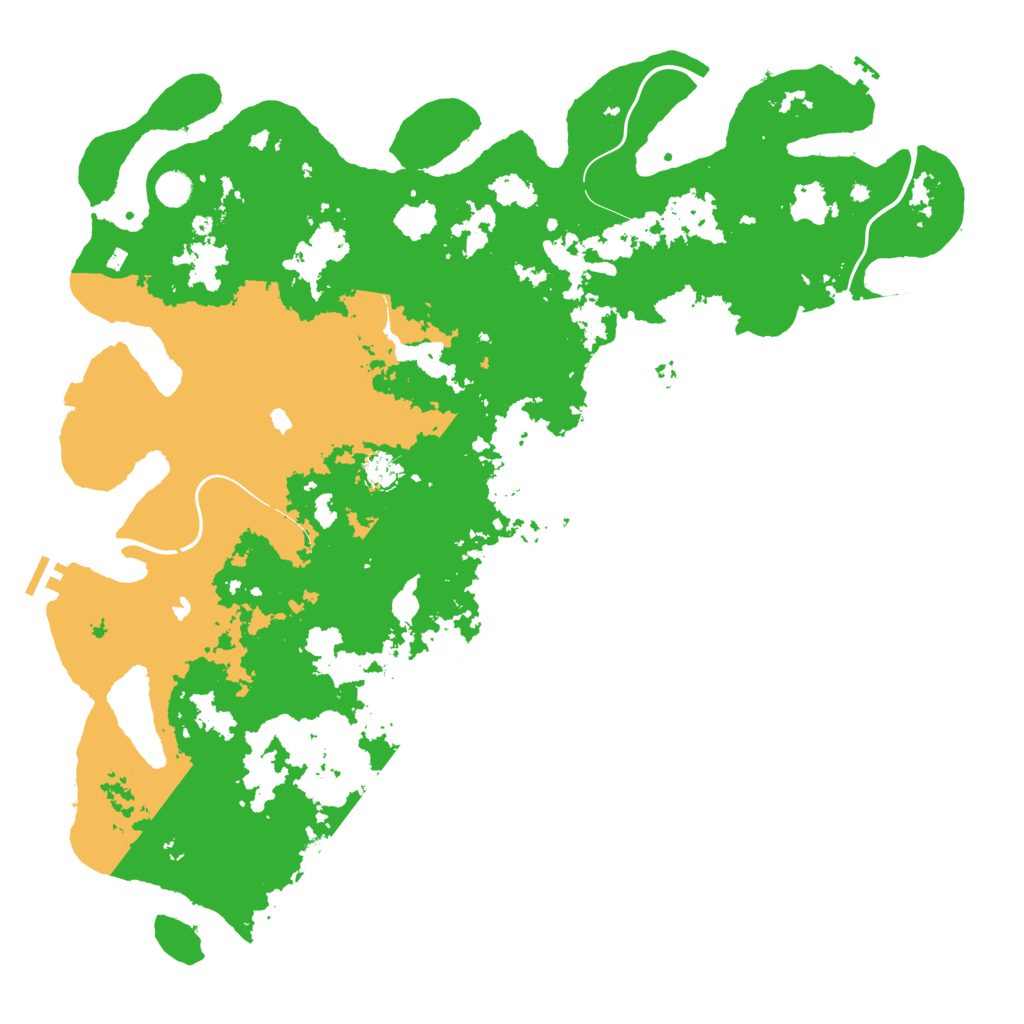 Biome Rust Map: Procedural Map, Size: 5000, Seed: 31050