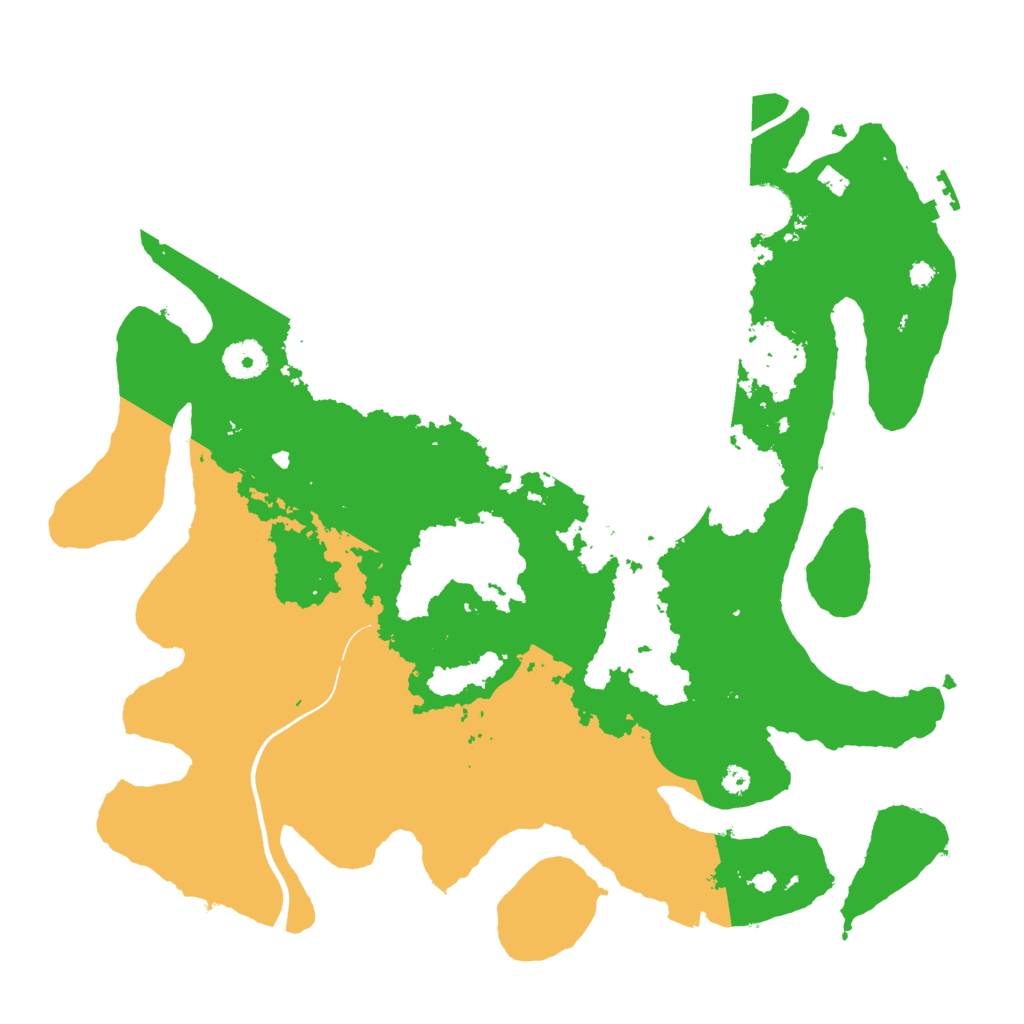 Biome Rust Map: Procedural Map, Size: 3700, Seed: 6895247