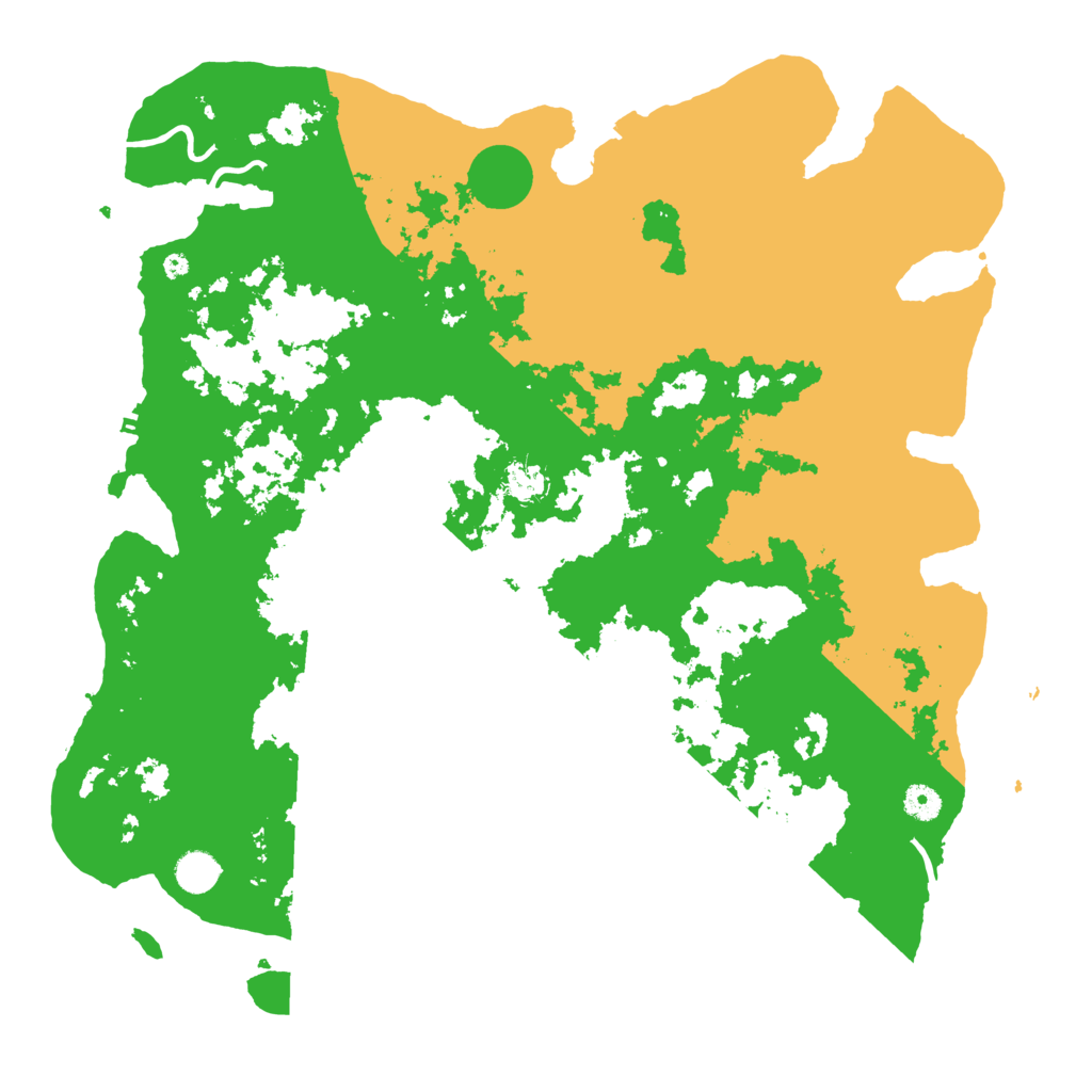Biome Rust Map: Procedural Map, Size: 4500, Seed: 3262