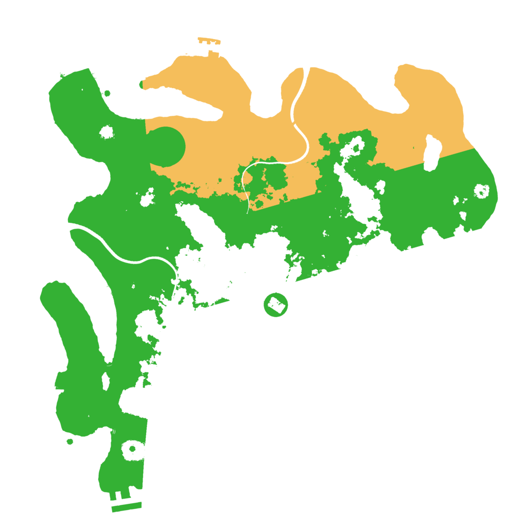 Biome Rust Map: Procedural Map, Size: 3500, Seed: 916354720