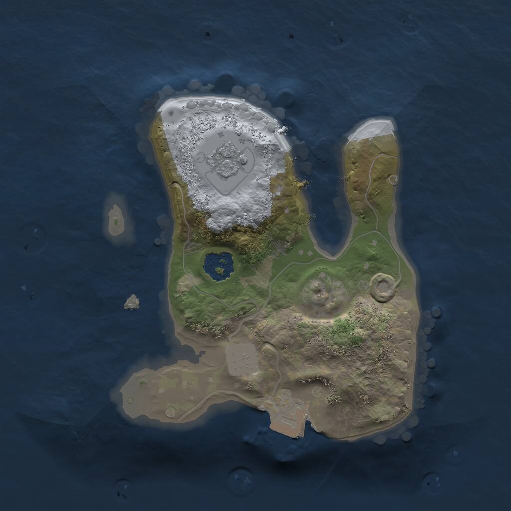 Rust Map: Procedural Map, Size: 1700, Seed: 239487, 2 Monuments