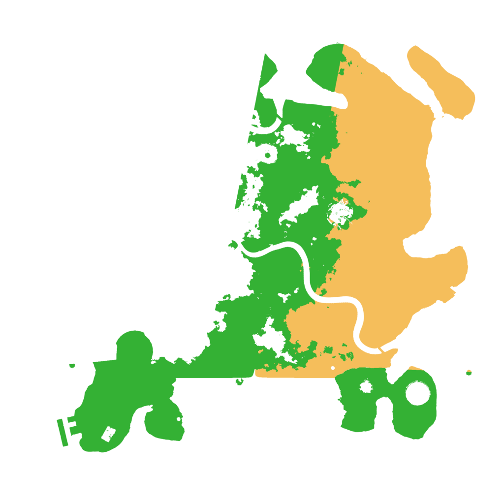 Biome Rust Map: Procedural Map, Size: 3700, Seed: 2380