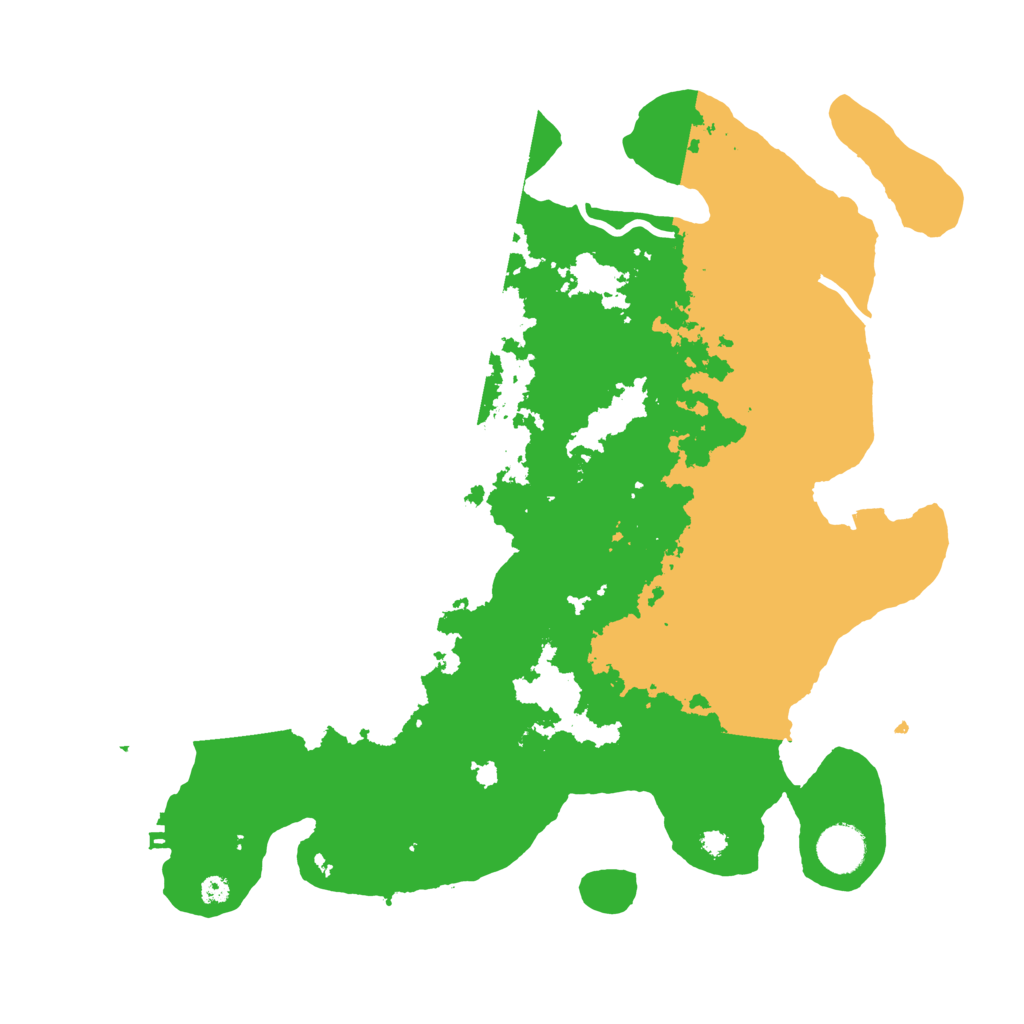 Biome Rust Map: Procedural Map, Size: 3700, Seed: 2380