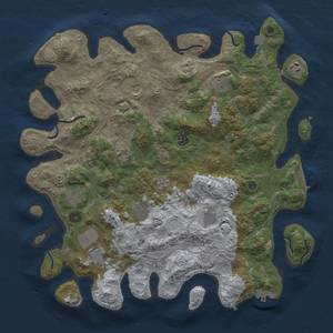 Thumbnail Rust Map: Procedural Map, Size: 4250, Seed: 523530746, 18 Monuments