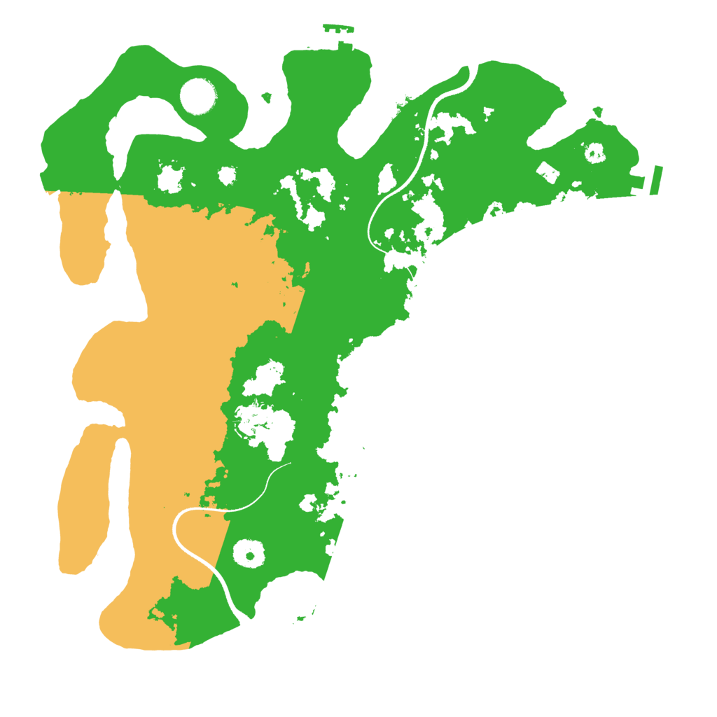 Biome Rust Map: Procedural Map, Size: 3500, Seed: 1359857335