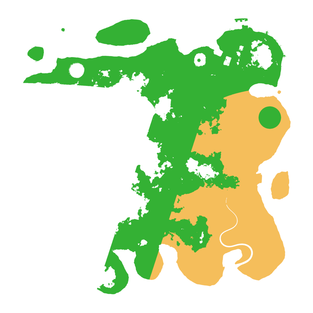 Biome Rust Map: Procedural Map, Size: 3700, Seed: 7932635