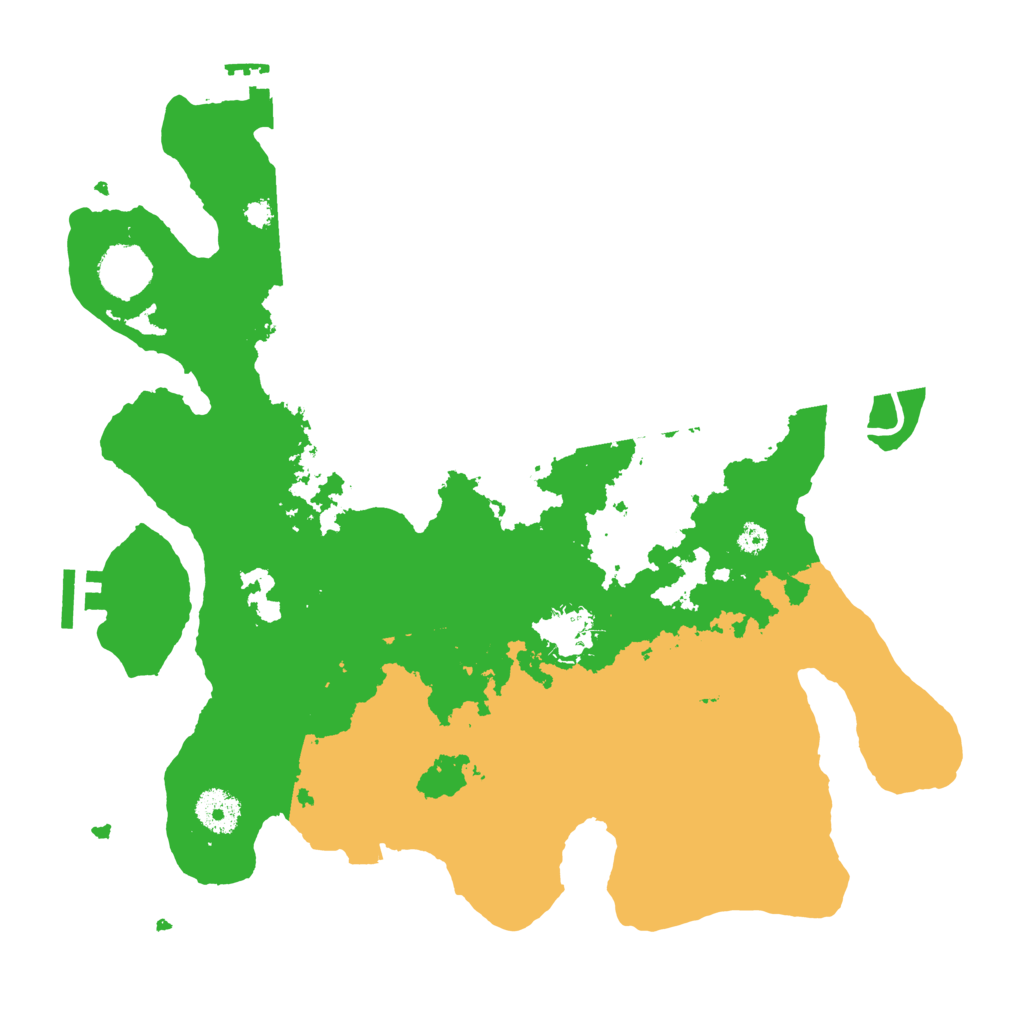 Biome Rust Map: Procedural Map, Size: 3500, Seed: 120722623