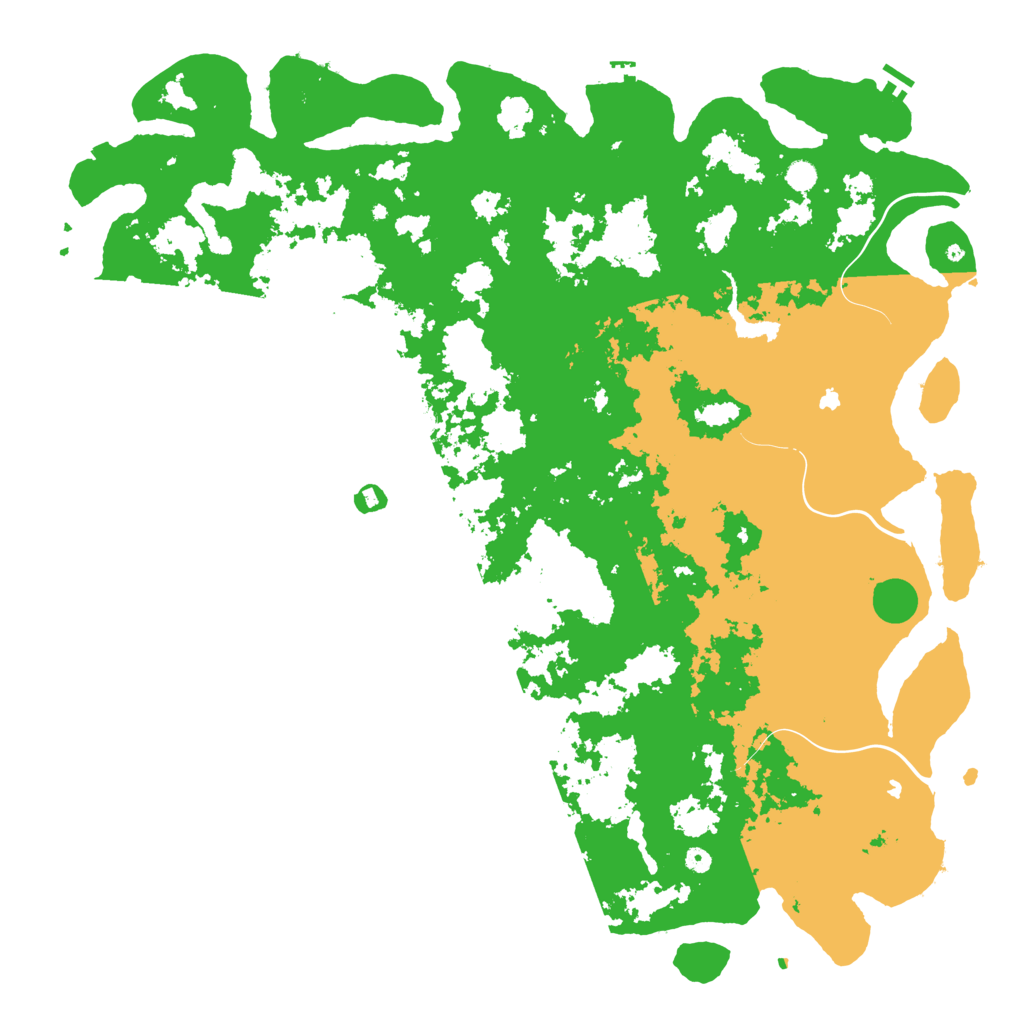 Biome Rust Map: Procedural Map, Size: 6000, Seed: 2255883