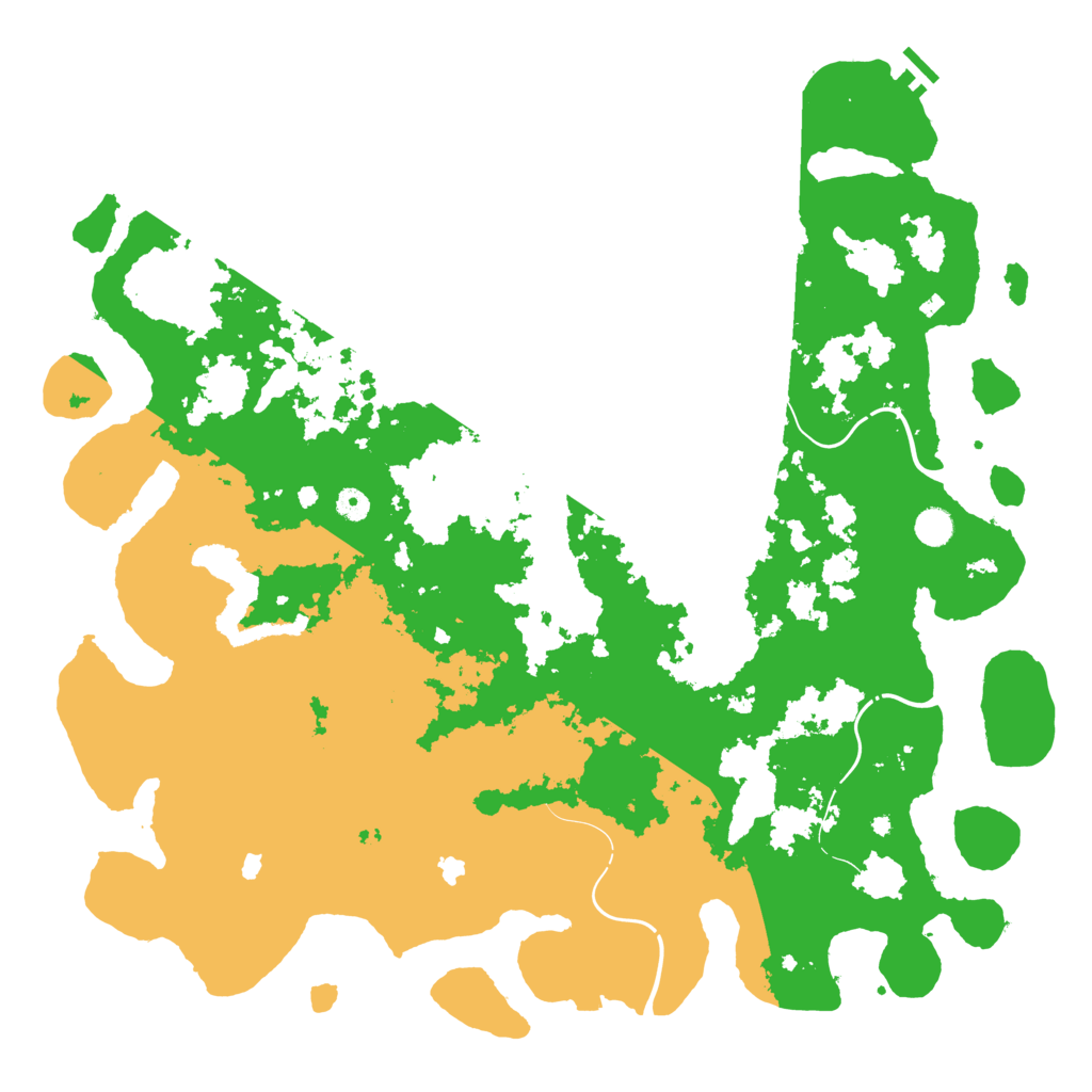 Biome Rust Map: Procedural Map, Size: 5000, Seed: 133339