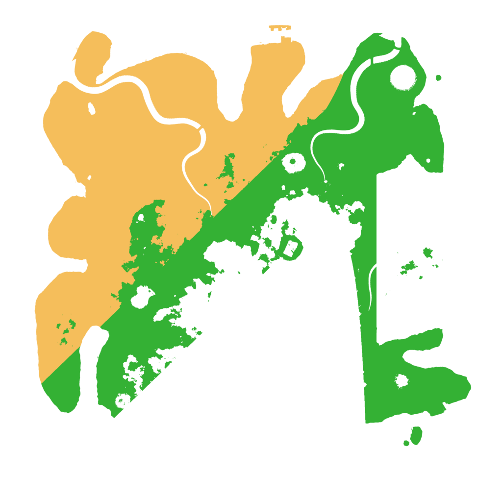 Biome Rust Map: Procedural Map, Size: 3500, Seed: 14192