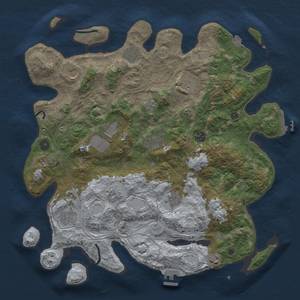 Thumbnail Rust Map: Procedural Map, Size: 4250, Seed: 179433084, 19 Monuments