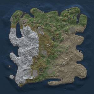 Thumbnail Rust Map: Procedural Map, Size: 3750, Seed: 127660, 18 Monuments