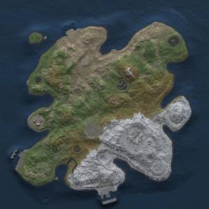 Thumbnail Rust Map: Procedural Map, Size: 3000, Seed: 6910247, 12 Monuments