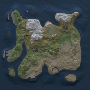 Thumbnail Rust Map: Procedural Map, Size: 2650, Seed: 6504985, 11 Monuments