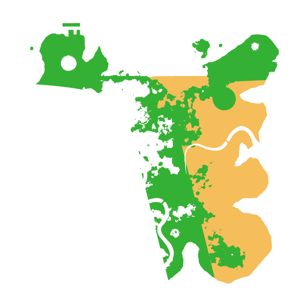 Biome Rust Map: Procedural Map, Size: 3500, Seed: 113696645