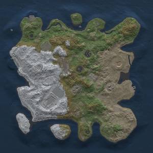 Thumbnail Rust Map: Procedural Map, Size: 3500, Seed: 113696645, 16 Monuments