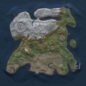 Thumbnail Rust Map: Procedural Map, Size: 3000, Seed: 1627309674, 14 Monuments