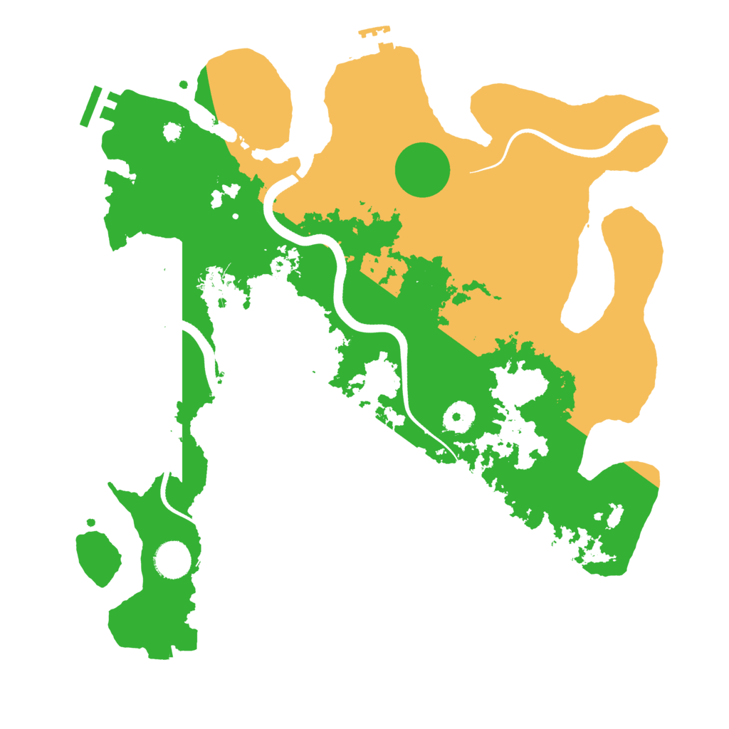 Biome Rust Map: Procedural Map, Size: 3500, Seed: 873043736