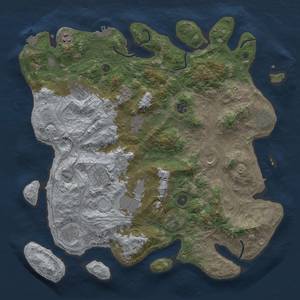 Thumbnail Rust Map: Procedural Map, Size: 4250, Seed: 1380402392, 19 Monuments