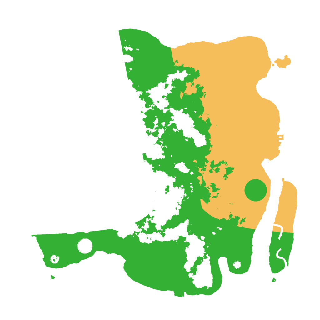 Biome Rust Map: Procedural Map, Size: 3800, Seed: 53057309