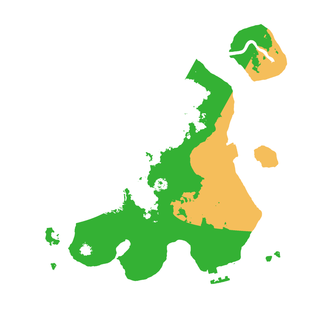 Biome Rust Map: Procedural Map, Size: 2500, Seed: 710497275
