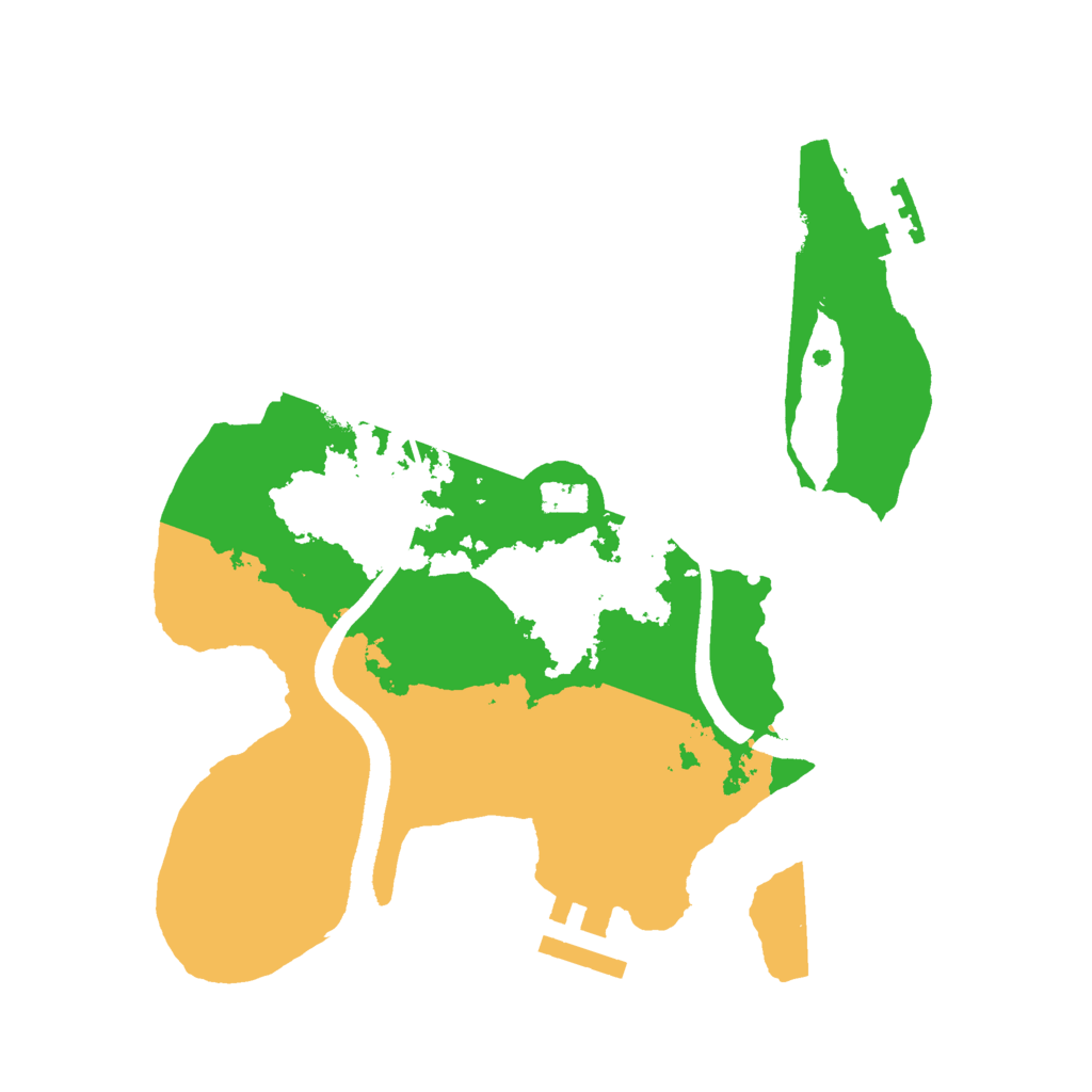 Biome Rust Map: Procedural Map, Size: 2500, Seed: 153048469