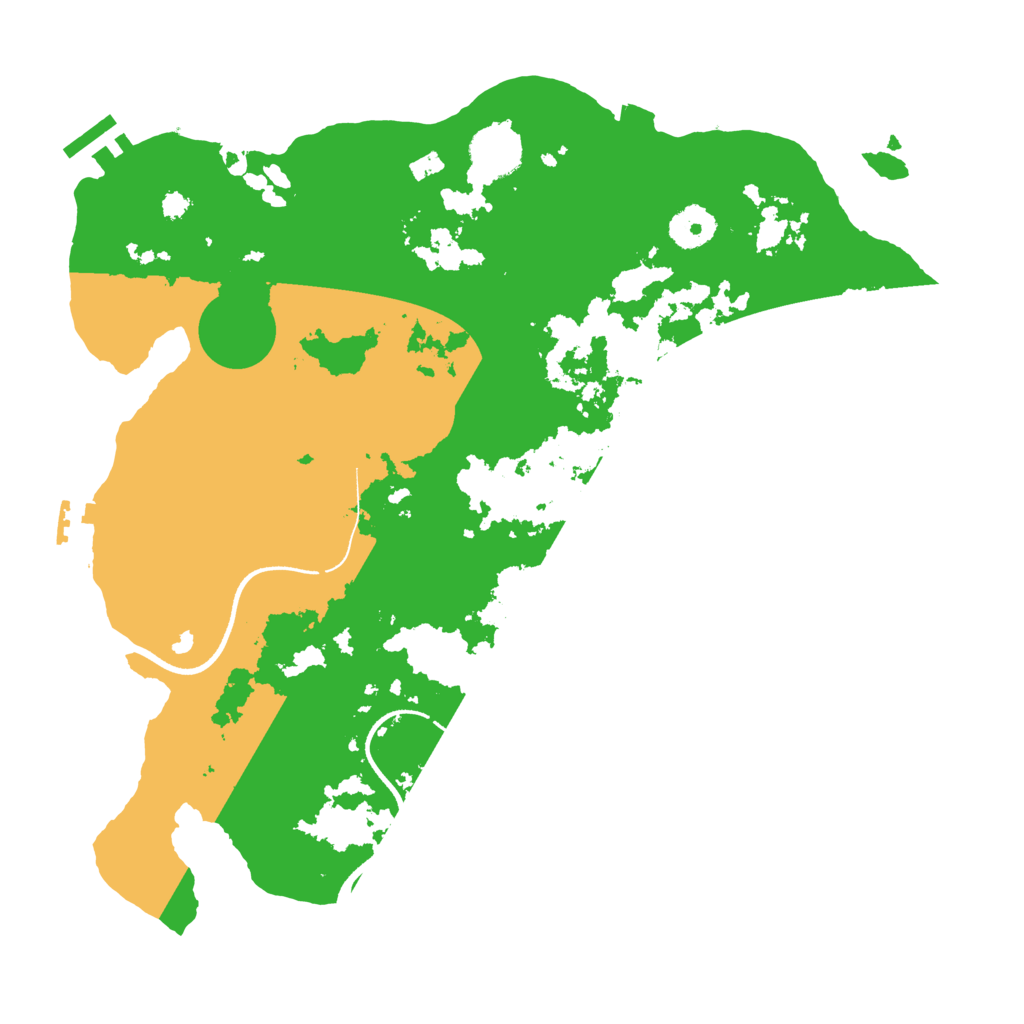 Biome Rust Map: Procedural Map, Size: 3500, Seed: 815608008