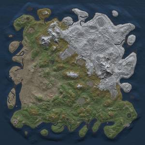 Thumbnail Rust Map: Procedural Map, Size: 5000, Seed: 1763590501, 19 Monuments