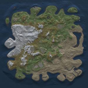 Thumbnail Rust Map: Procedural Map, Size: 4500, Seed: 1264484948, 19 Monuments