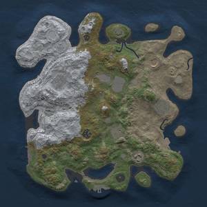 Thumbnail Rust Map: Procedural Map, Size: 3500, Seed: 315231365, 16 Monuments