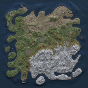 Thumbnail Rust Map: Procedural Map, Size: 4250, Seed: 120141, 19 Monuments