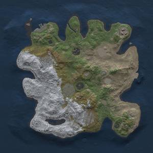 Thumbnail Rust Map: Procedural Map, Size: 3000, Seed: 2110547468, 13 Monuments