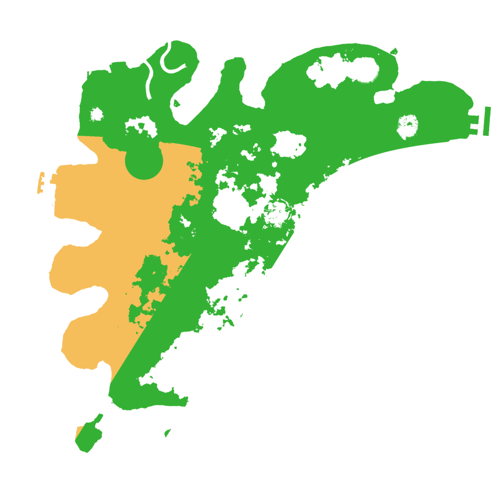 Biome Rust Map: Procedural Map, Size: 3500, Seed: 86069233