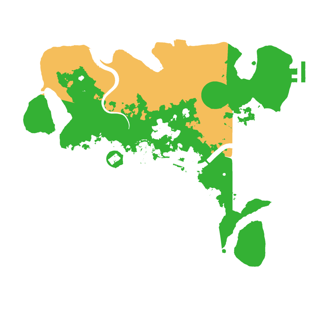 Biome Rust Map: Procedural Map, Size: 3000, Seed: 1443219823