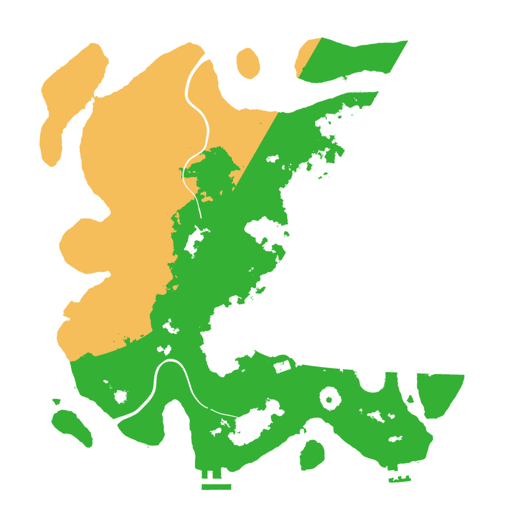 Biome Rust Map: Procedural Map, Size: 3500, Seed: 167887308